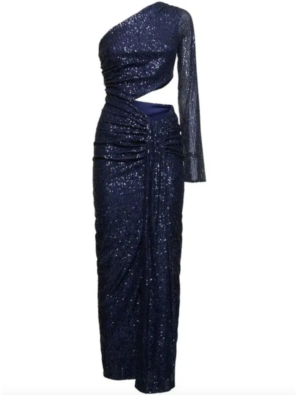 Baobab Midnights Sequined Maxi Dress Bejeweled Navy Blue Womens Size Large